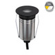 Inground Light 55mm Round Black Stainless Steel 2.5W Tri-CCT 150lm 12/24V IP67 IK10 Inground Light 55mm Round Black Stainless Steel 2.5W Tri-CCT 150lm 12/24V IP67 IK10